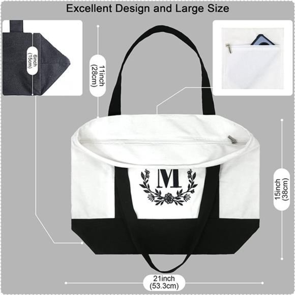 Personalized Gifts for Teacher Hostess Gifts for Women Mother w Inner Pocket - Picture 2 of 6